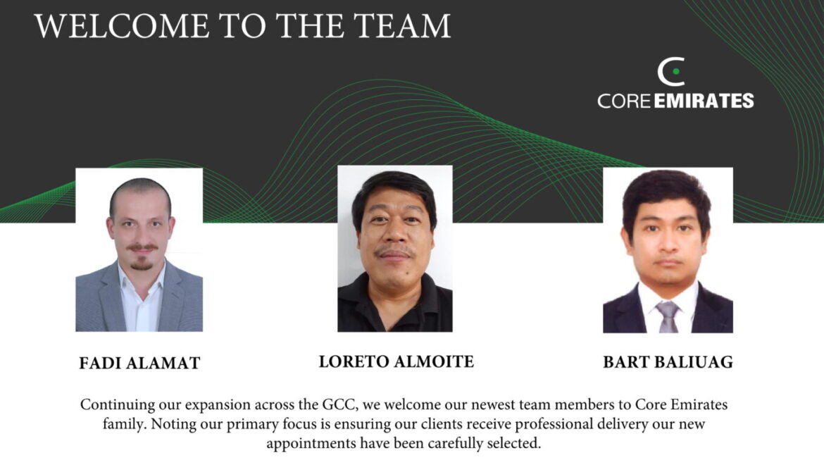 Welcome to the team-Core Emirates