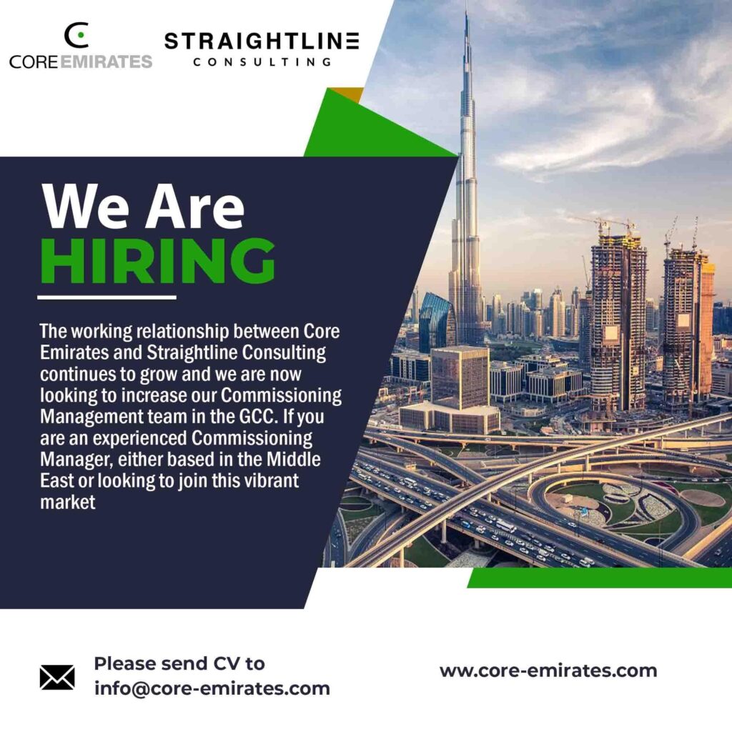 we are hiring-Commissioning Manager