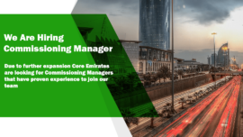 We Are Hiring - Commissioning Manager